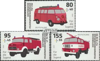 Produktbild von Briefmarken BRD 2020 Mi 3557-3559 gestempelt Historische Feuerwehrfahrzeuge