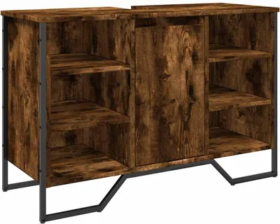 Obrázek produktu pro vidaXL Spodní skříňka pod umyvadlo kouřový dub 91x35x60 cm materiál na bázi dřeva