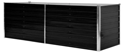 Produktbild von Hochbeet Pflanzbeet Kräuterbeet Blumenkasten Blumenkübel Metall Gartenbeet Frühbeet Garten Blumenhochbeet für Terrasse und Garten Anthrazit 240 x 80 x 77 cm