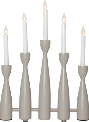 Produktbild von Star Trading 214-11, Leichte Dekorationsfigur, Beige, IP20, Weiß, 5 Glühbirne(n), E10