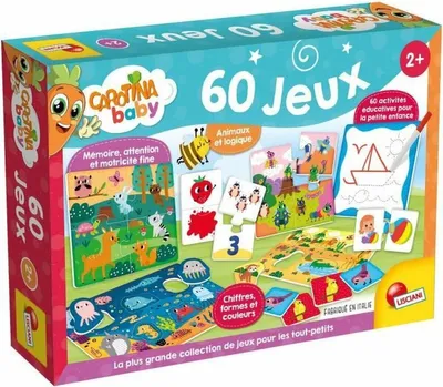 Image de Jeu éducatif Lisciani Giochi Carotina Baby 60 Jeux (FR)