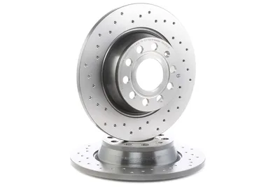 Produktbild von 2x BREMBO Bremsscheibe 08.A202.1X für VW Golf V Schrägheck (1K1) GOLF VI (5K1)