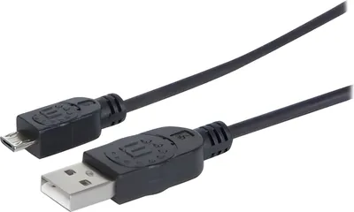 Immagine prodotto di MANHATTAN USB Kabel A -> micro B St/St  1.80m sw