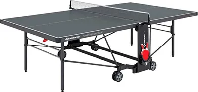 Obrázek produktu pro Donic Schildkröt PowerTec Outdoor, Stůl na stolní tenis, Škola, herna a volnočasové centrum, Volně stojící, Šedá, Černá, Kov