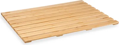 Produktbild von BERILO | Badematte - Duschvorleger - 66 x 50 cm - Bambus - Badezimmermatte - Rutschfest