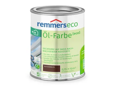 Produktbild von Remmers Öl-Farbe [eco] nussbraun 0,75 l, Holzlack
