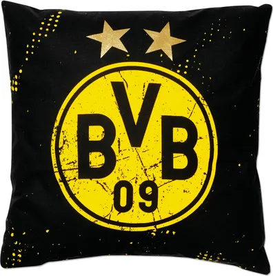 Produktbild von BVB 09 BVB Kissen Sterne schwarz gelb -