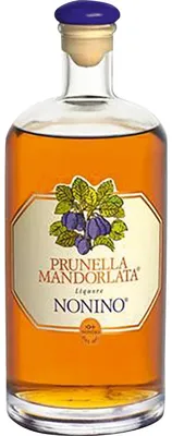 Obrázok produktu pre Nonino Prunella Mandorlata, mandľový likér s príchuťou sliviek, 33 % objemu alkoholu (1 x 0,7 l)