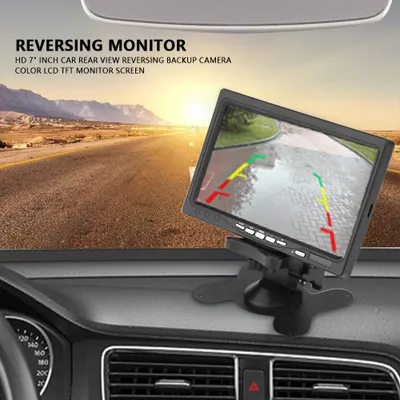 Zdjęcie produktu dla HD 7" calowa samochodowa kamera cofania Kolorowy ekran monitora LCD TFT