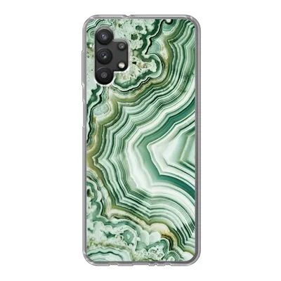 Produktbild von MuchoWow® Handyhülle Schutzhülle Hülle für Samsung Galaxy A32 5G Natursteine - Grün - Gesteine und Mineralien Silikon Softcase Handy Hülle - Softcase