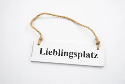Produktbild von Türschild Schild Lieblingsplatz Holz weiss Landhausstil Maritim