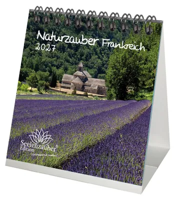 Produktbild von Naturzauber Frankreich Tischkalender 10x10cm für 2027 Urlaub Landschaft Natur - Seelenzauber