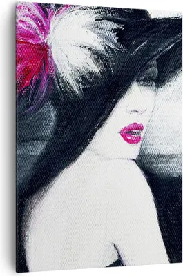 Produktbild von Bild auf Leinwand - Leinwandbild - Einteilig - Frau Modell - 70x100cm - Wand Bild - Wanddeko - Wandbilder - Leinwanddruck - Kunstdruck - Wanddekoration - Leinwand bilder - Wandbild - PA70x100-4020