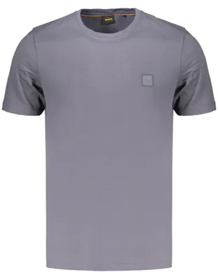Produktbild von Blaues Herren Kurzarm-T-Shirt mit Rundhalsausschnitt und Stickerei