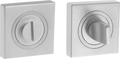 Zdjęcie produktu dla Płytka kwadratowa GAMET PLT-25-WC-08-KW, blokada WC, wykończenie chrom/satyna