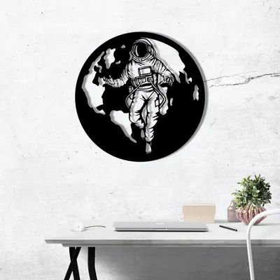 Image de Wallity, Asti- ENZ1270, noir, autres objets de décoration, 61 x 61 cm, 100 % métal (épaisseur : 1
