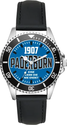 Produktbild von KIESENBERG Herrenuhr Armbanduhr Paderborn Geschenk Fan Artikel Zubehör Fanartikel Analog Quartz Uhr L-6094