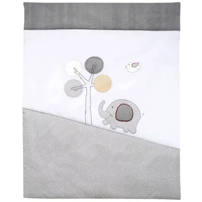 Produktbild von ALVI Krabbelmatte 100×135 cm – Spielmatte für Babys – Motiv Elefant – Weich & Sicher