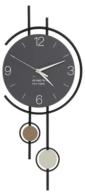 Produktbild von Moderne Wanduhr - Dekorative minimalistische Wanduhr - Runde Uhr für Wohnzimmer Küche Schlafzimmer - Schwarz