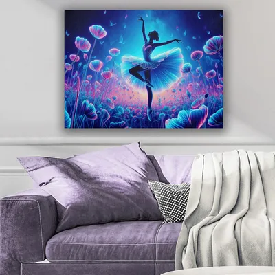 Image de Wallity, KNV9972 - 5070, Peinture décorative sur toile, Multicolore, 100 % BOIS, 50 x 70 cm