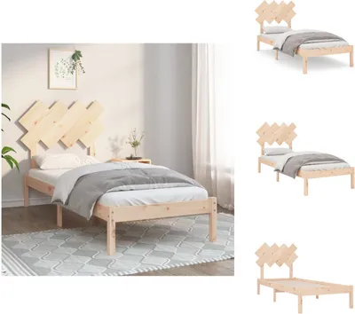 Produktbild von vidaXL Massivholzbett 90x190 cm -  Betten & Bettgestelle