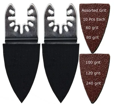 Immagine prodotto di Set di accessori da 52 pezzi per dischi abrasivi per utensili multifunzione