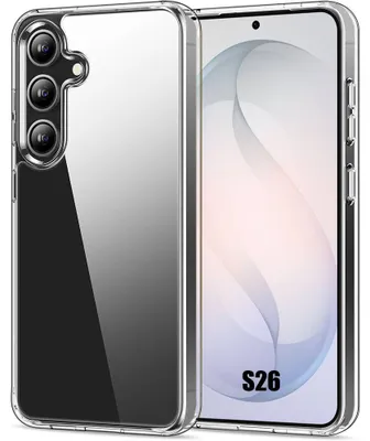 Image de Coque pour Samsung Galaxy S26, Protection Silicone Transparent Antidérapante Souple Anti-Rayures