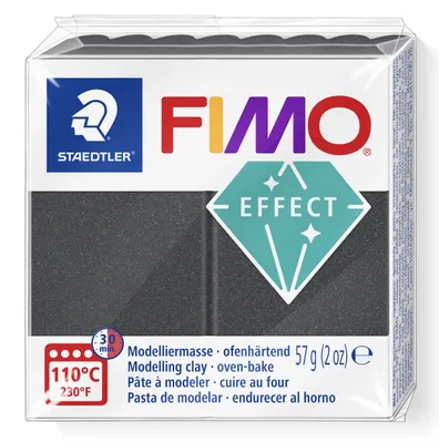 Produktbild von STAEDTLER FIMO effect 8010 Metallic ofenhärtende Modelliermasse Einzelprodukt, 57g, metallic stahlgrau