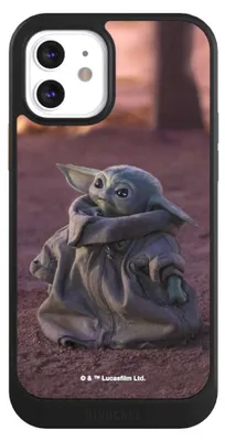 Produktbild von NIVOCASE Hülle für Apple iPhone 12  Handyhülle NIVOcore Case Schwarz Star Wars Baby Yoda The Child