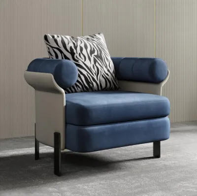 Immagine prodotto di Poltrona lounge poltrona di design divano imbottito 1 posto soggiorno nuovo