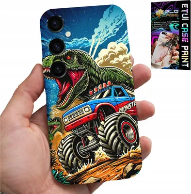 Produktbild von Gehäuse Für Samsung Galaxy A05S - Dinosaurier Im Monstertruck-Design Für Kinder