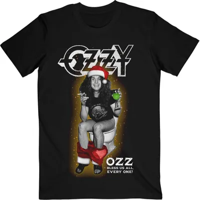 Image de Ozzy Osbourne - "Bless Us All" T-shirt homme/femme unie RO9403 (L) (Noir)