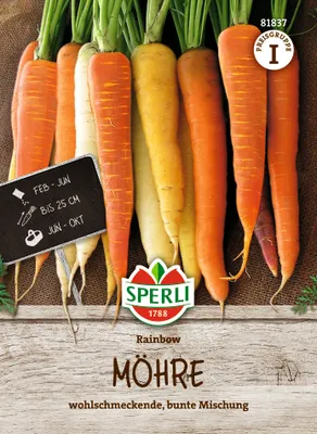 Produktbild von SPERLI Möhrensamen Rainbow F1 Daucus carota 4-5 lfd. Meter