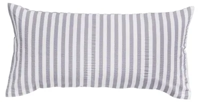 Produktbild von Kissenbezug Seersucker Ingolstadt grau Größe 40x80 cm - schnell trocknend, bügelfrei, mit Reißverschluss