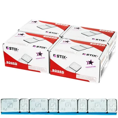 Immagine prodotto di 400x pesi adesivi 5+10g/60g pesi di bilanciamento per cerchi in alluminio Barra adesiva arrotondata