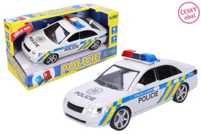 Productafbeelding van Politieauto met effecten 24 cm - Tsjechische verpakking