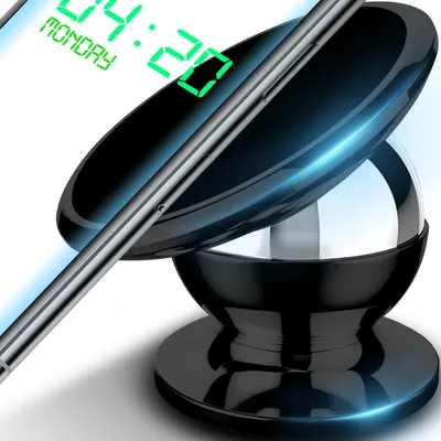 Produktbild von Auto Handyhalterung Magnet 360° Drehbar Silikonschutz KFZ Halterung 4,5–6,5 Zoll Smartphone Universal Handyhalter Samsung iPhone Huawei Schwarz Retoo