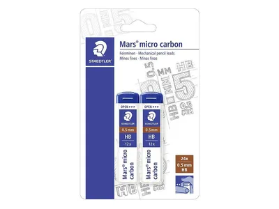 Immagine prodotto di STAEDTLER® 2505HBBK2D Matita a mina fine Mars micro 0,5 mm HB 2 pezzi BK
