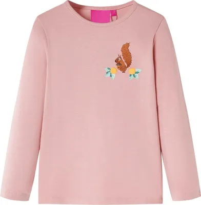Produktbild von Kinder-Langarmshirt Hellrosa 140