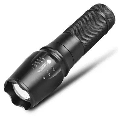 Produktbild von LED Taschenlampe Polizei Swat wiederaufladbar Zoom Power inkl. Akku Ladegerät