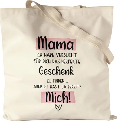 Produktbild von Mama Geschenk Jutebeutel Stoffbeutel Canvas  Mit Spruch Muttertag Humor Sarkasmus Geschenkidee Spruch-Jutebeutel Stoffbeutel Canvas