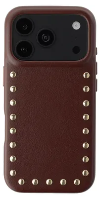 Zdjęcie produktu dla Etui Selencia Studs na tylną część telefonu Apple iPhone 18 Pro Max / 17 Pro Max z funkcją MagSafe - kolor Cacao Crush