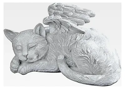 Produktbild von Katzenengel, Grabfigur, Maße: 14 x 10 x 12,5 cm