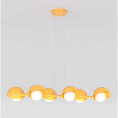 Productafbeelding van Hanglamp Boom van oranje staal en glas