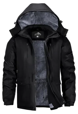 Imagen del producto de Chaqueta de invierno para hombre acolchada - Resistente al viento y al agua - Talla XL - Para exterior e invierno