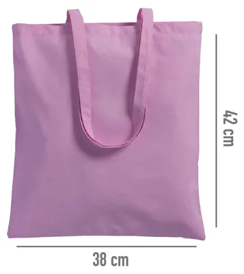 Obrázek produktu pro Velká bavlněná taška, růžová, ideální pro každodenní použití