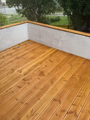 Produktbild von WOODTEX | 3 m | Hellbraun 20x145x2000mm Terrassendiele Douglasie, fein geriffelt grob geriffelt Wendediele, witterungsbeständig rutschhemmend Nadelholz