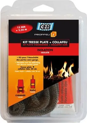 Image de Kit Tresse Plate Propfeu Geb étanchéité Coupe-feu Haute Température - Geb