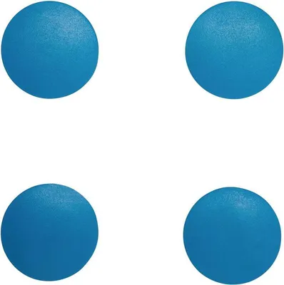 Produktbild von MAUL Magnet MAULsolid rund 4 Stück 1,5 kg Kunststoff Ferrit bruchsicher Ø 3.8 x 1.25 cm blau