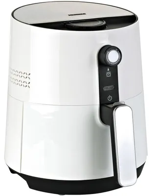 Produktbild von Heinner AirFryer HAF-1300WH Heißluftfritteuse, fettloses Garen, 1300 W, Fassungsvermögen des Behälters 3,6 l, Fassungsvermögen des Korb 2,6 l, einstellbarer Thermostat 0–200 °C, Timer 30 min, weiß